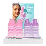 Display refresh spray